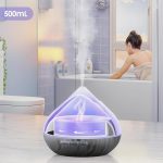 WS-30000BL Aroma Diffuser with Essential Oils Set, 500 ML Essential Oil Diffuser with Remote Control, Humidifier with 14 Color Lights