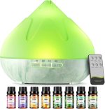 METEJAM-25K Essential Oil Diffuser Remote Control Humidifier